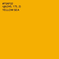#F5AF02 - Yellow Sea Color Image